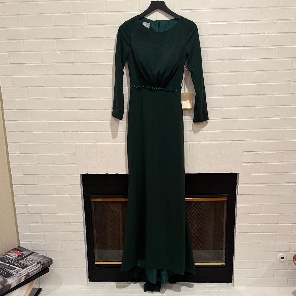 NWT Elegant LanTing Green Evening Gown